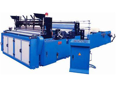Automatic rewinding perforating health paper machine